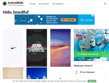 Tablet Screenshot of androidwalls.net